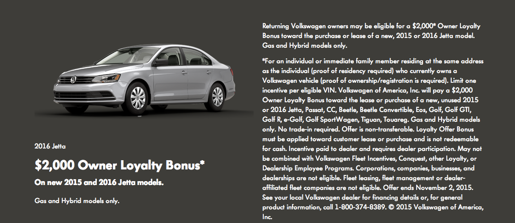 VW Offering Owners $2,000 “Loyalty Bonus” For Buying A New Car, Sticking With The Company