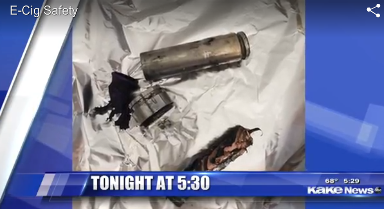 Man Says E-Cigarette Exploded In His Hand, Pieces Of Metal Pierced Wall