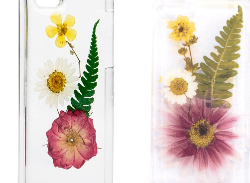 A Virginia artist says the cellphone cover sold at Target (left) is a ripoff of the "Honey Dew" cellphone cover (right) she designed and started selling in 2013. 