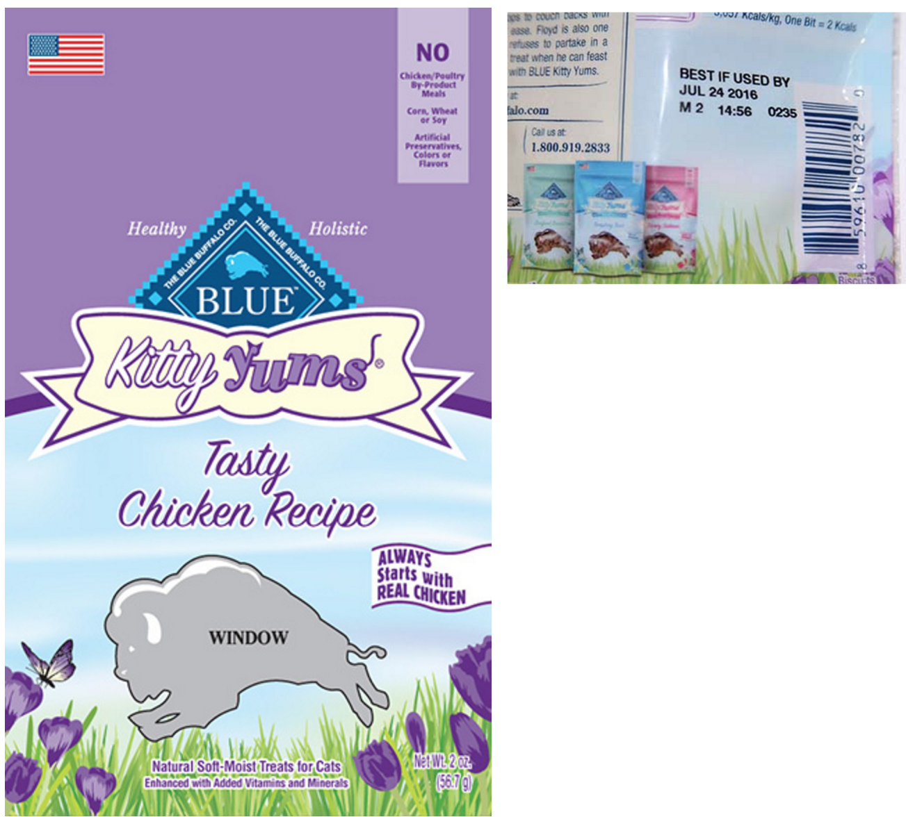 Blue Buffalo Recalls Some Cat Treats Over Presence Of Not Yummy