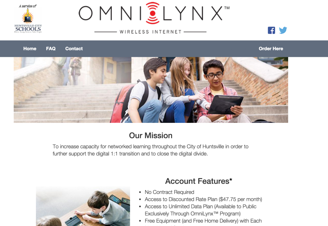 The OmniLynx website is still up, but the school district notified current customers that their service is slated to be terminated as of Nov. 30.