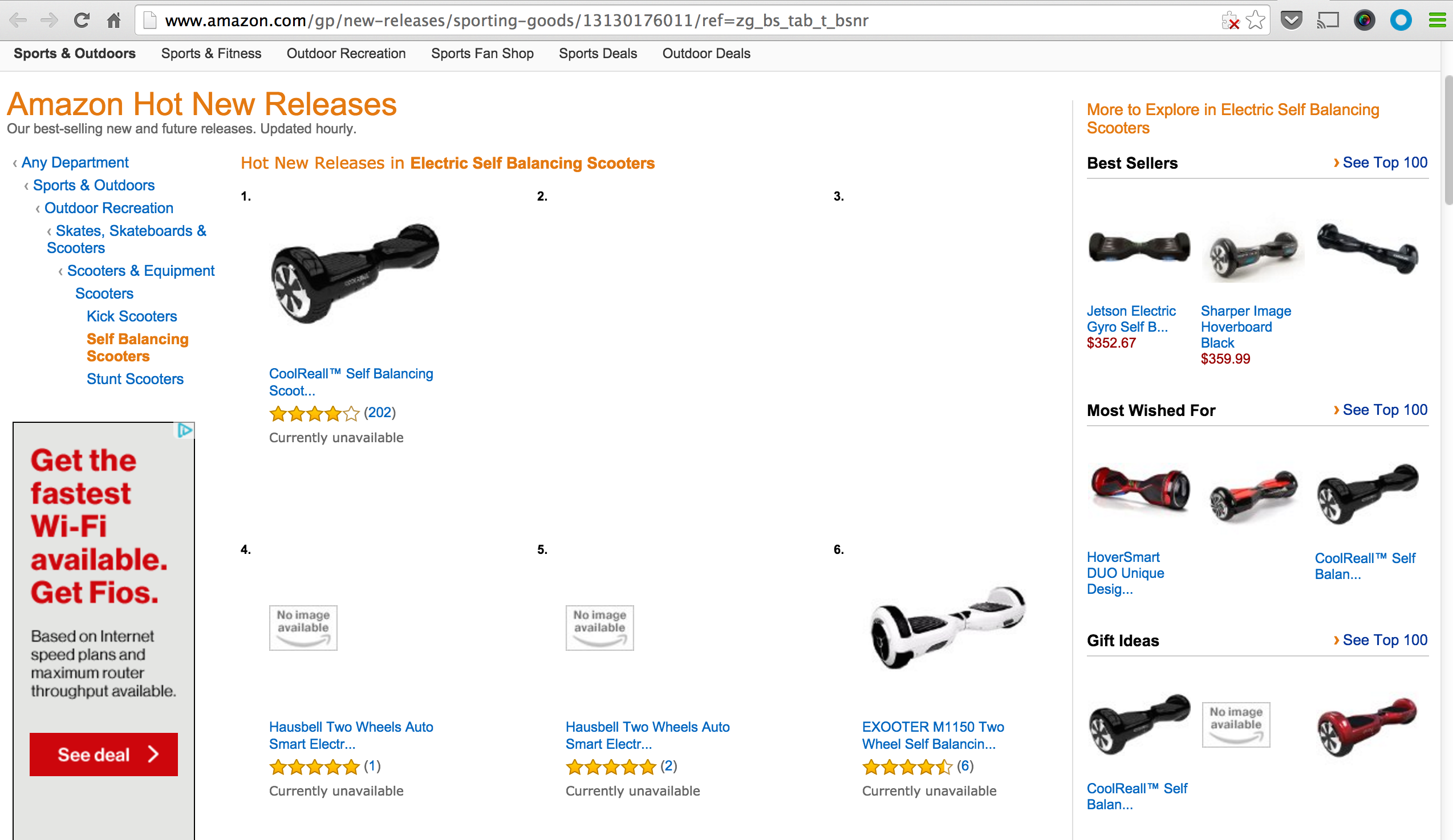 It appears that Amazon has removed several "hoverboards" from its marketplace over the weekend.