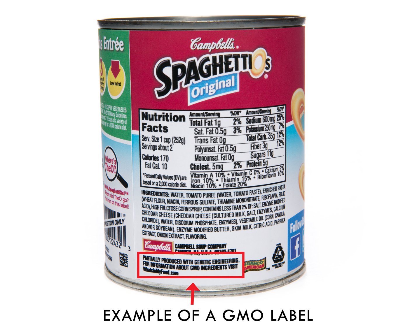 This is how Campbell's GMO-containing are labeled in Vermont. The language used on its eventual nationwide label may end up being different.