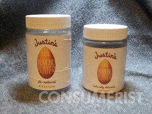 Justin’s Almond Butter Hit With Shrink Ray, But Only At Walmart
