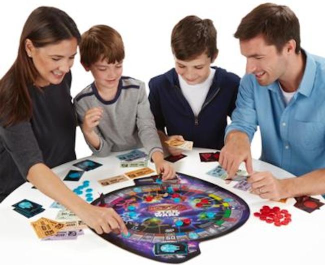 Hasbro thought to include at least one female in this product shot of Star Wars Monopoly, but not in the game.