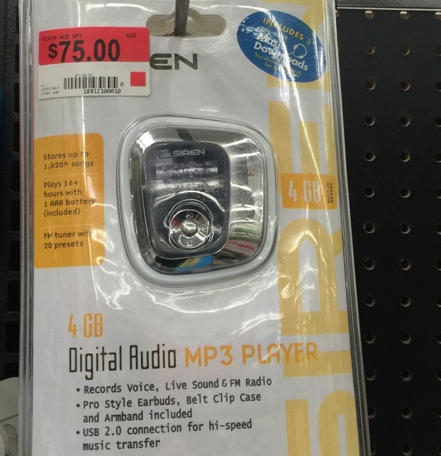 Raiders Of The Lost Walmart Discover New Variety Of Ancient MP3 Player