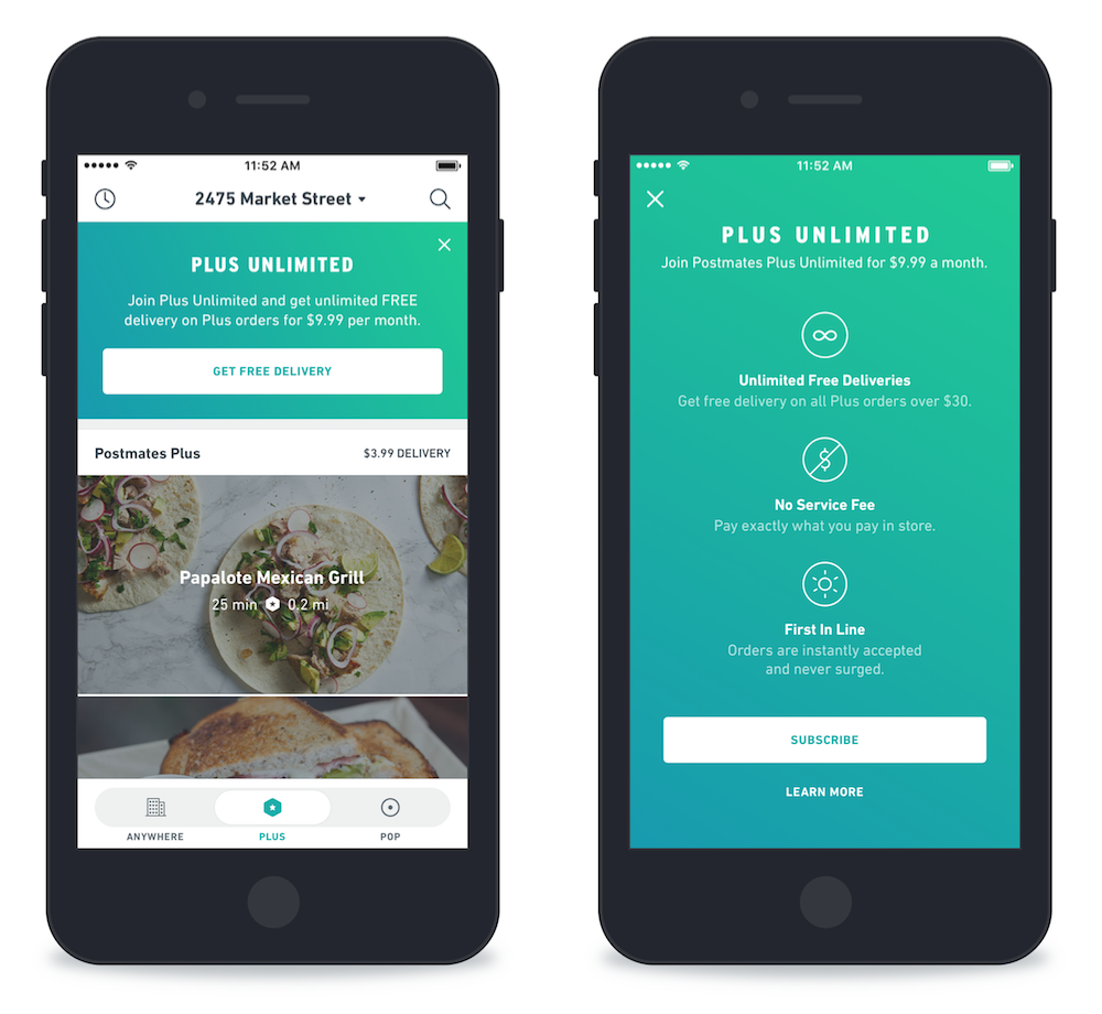 Postmates Launches Same-Day Delivery Subscription Service For $10 A Month