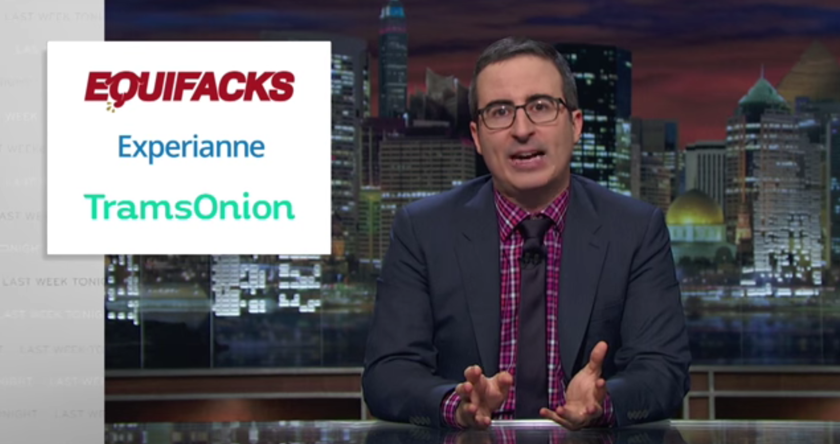 John Oliver Trolls Error-Prone Credit Bureaus With Horrible, Sound-Alike Companies