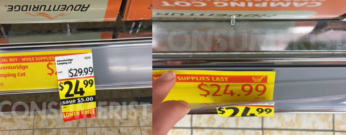 Why Is Aldi Covering Actual Prices With Confusing “Lower Price” Stickers?