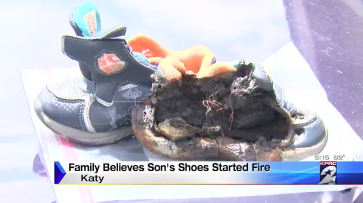 Shoes on outlet fire