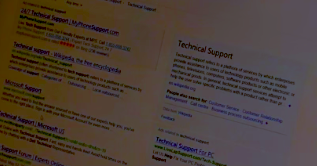 Burned By Too Many Scams, Microsoft Bans Tech Support Ads In Bing Search Results