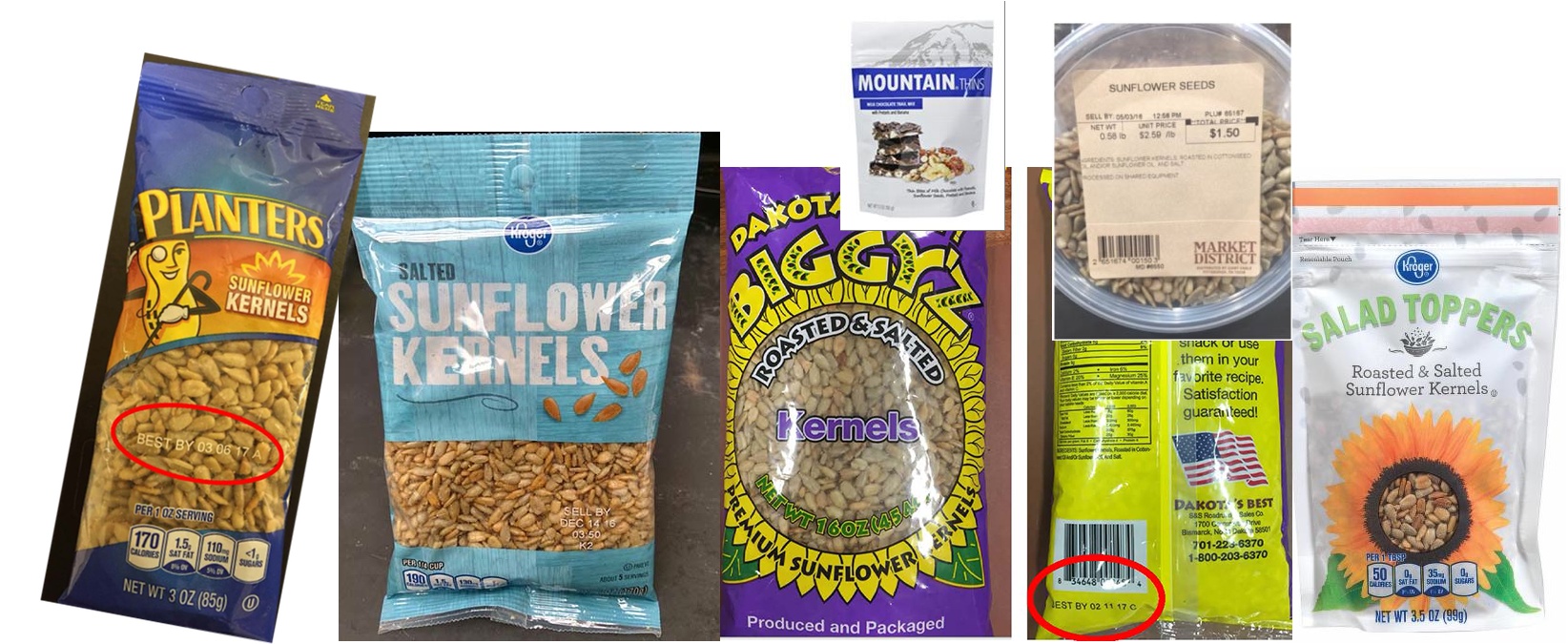 Sunflower Seeds, Snacks, And Salads Recalled For Possible Listeria Contamination