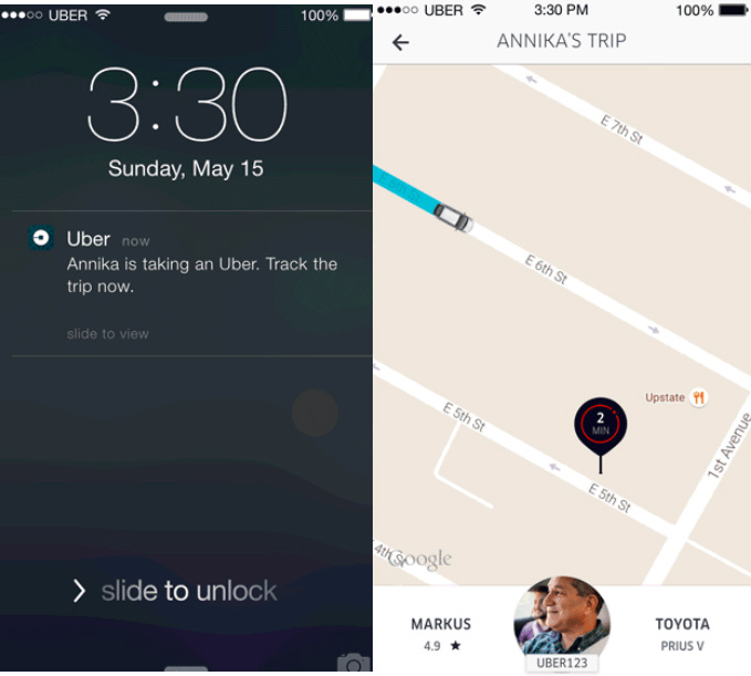 Uber Allows Users To Track Other Ridersu0027 Trips In Family Profiles 