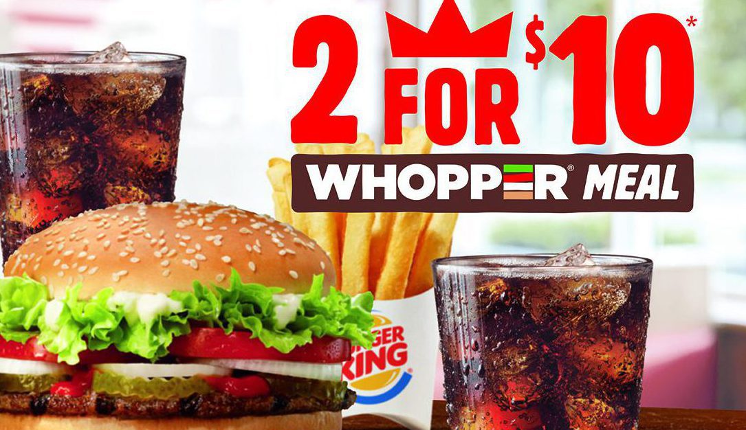 Burger King Has A New “2 For 10” Meal Deal, But Who’s It Actually For
