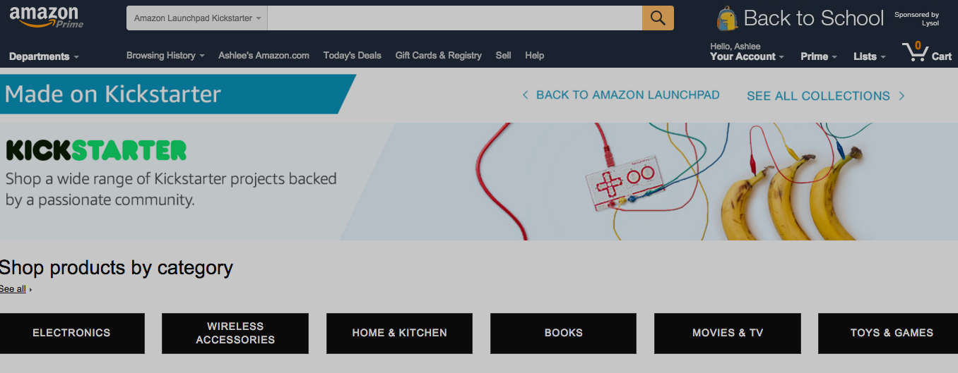 Amazon Adds Kickstarter Products To Launchpad Store