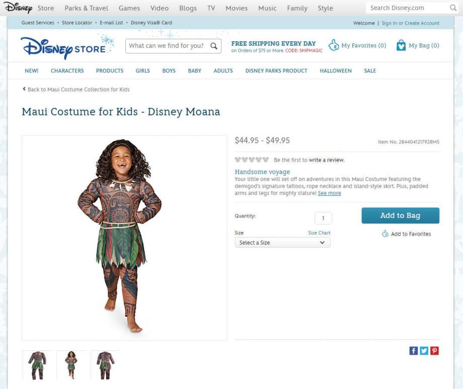 Disney Pulls ‘Moana’ Polynesian Costume Amid Claims It’s Offensive