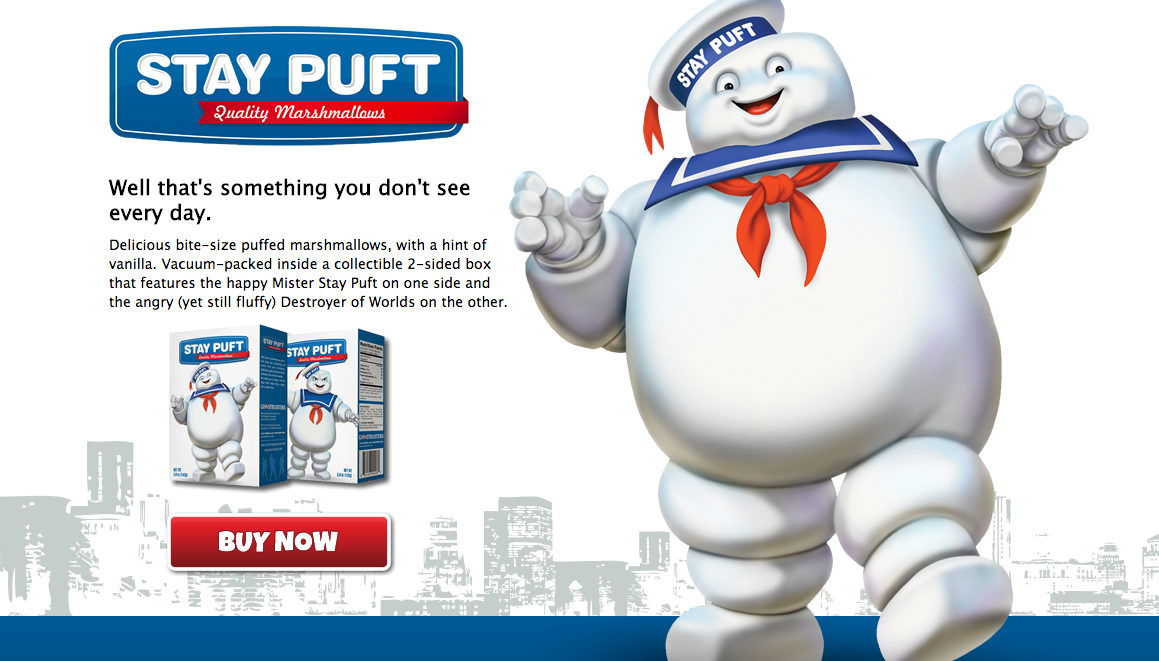 6. Stay Puft Marshmallows.
