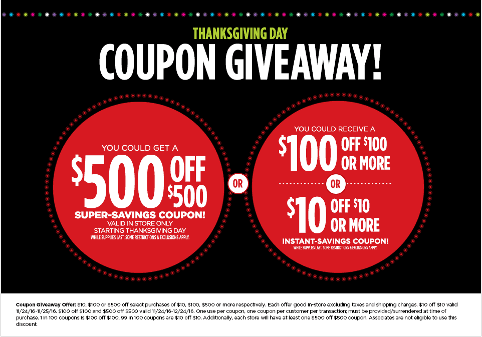 JCPenney Handing Out 500 Coupons To Lure Shoppers On Thanksgiving