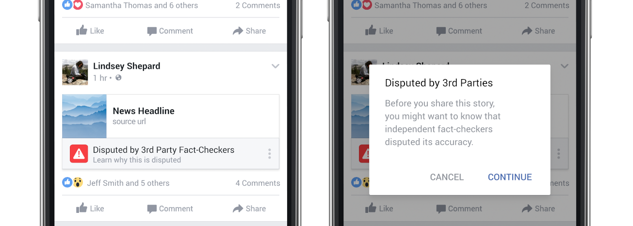 Facebook To Work With Fact-Checkers, Let Users Flag Fake News Stories As “Disputed”