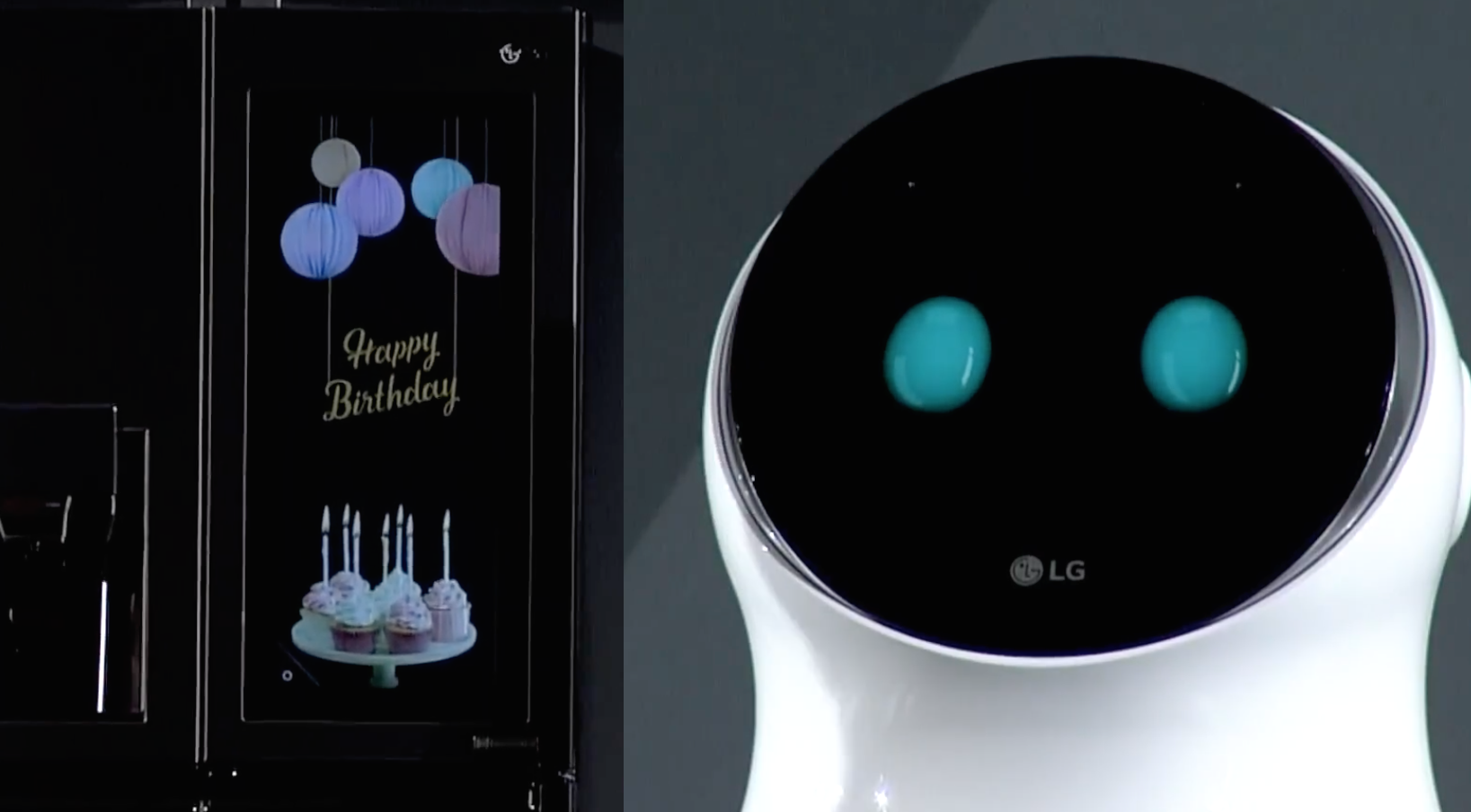 Amazon’s Alexa Integrated Into LG Refrigerator & Creepy, Blinking “Hub Robot”