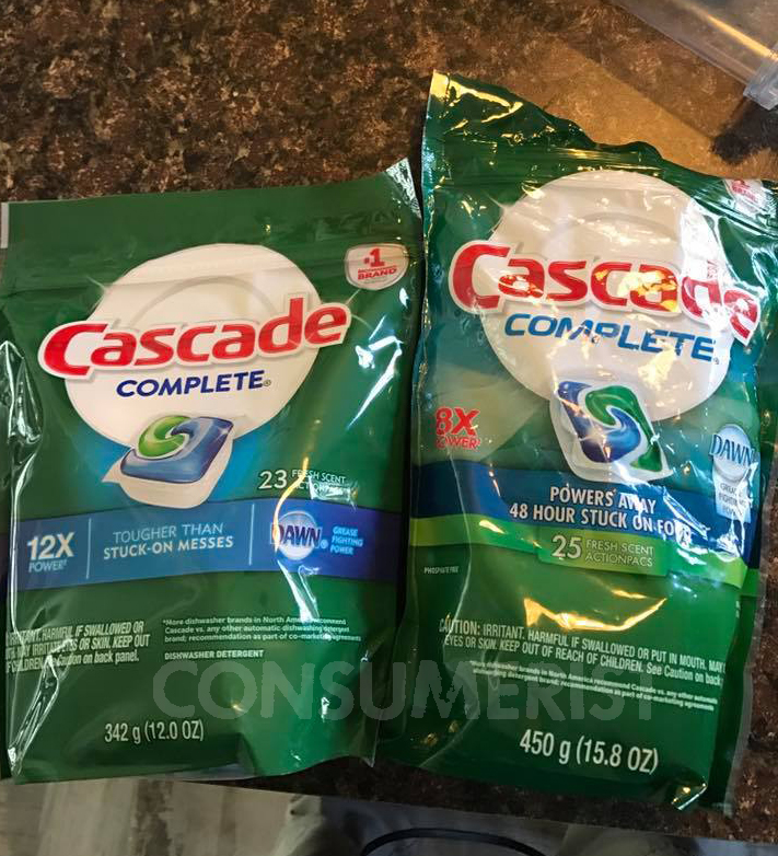 Grocery Shrink Ray Strikes Cascade Complete Pods, Febreze Air Effects
