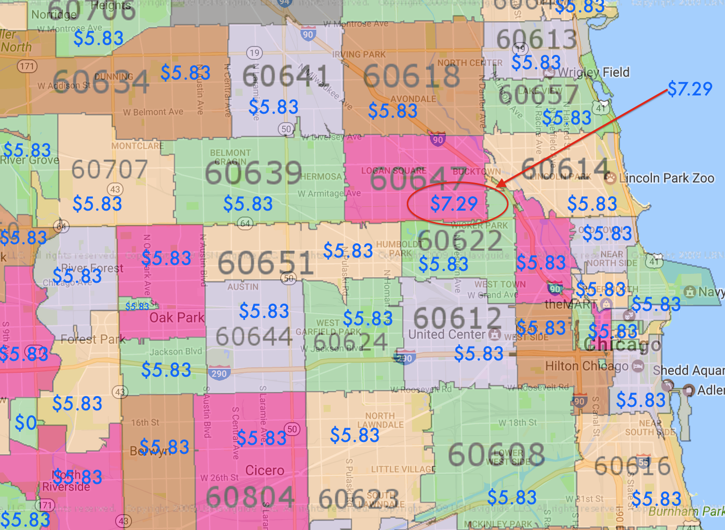 30 Chicago Zip Codes Map - Maps Database Source