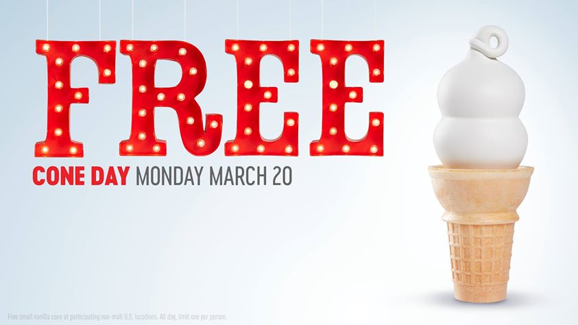 Don’t Forget Free Cone Day At Dairy Queen Today