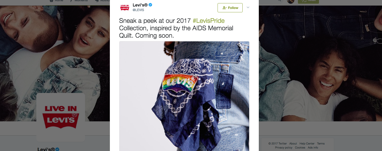 Levi's Slammed For Referencing AIDS Memorial Quilt To Sell Jeans –  Consumerist