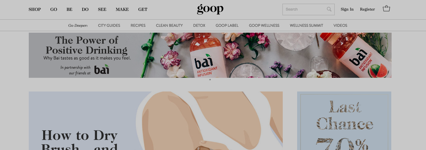 Goop Suggests Its Critics Are Seeking Attention, Might Just Be Jealous