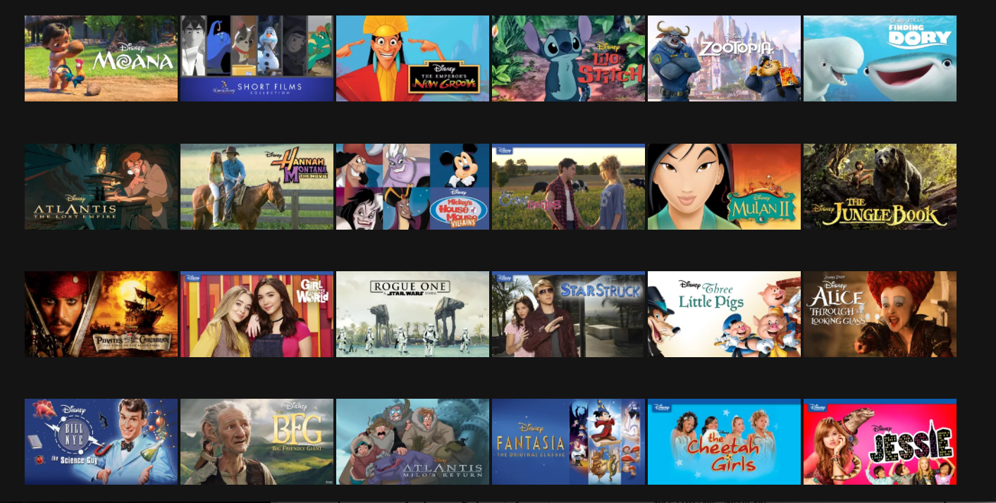 Disney shows on online netflix