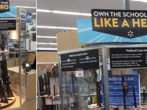 Walmart Claims ‘Back-To-School’ Sign On Gun Case Was A Prank