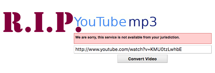 Popular YouTube-To-MP3 Site Will Shut Down Following Recording Industry Lawsuit