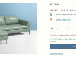Anthropologie Cancels Orders After Accidentally Listing $8,000 Couches For Free