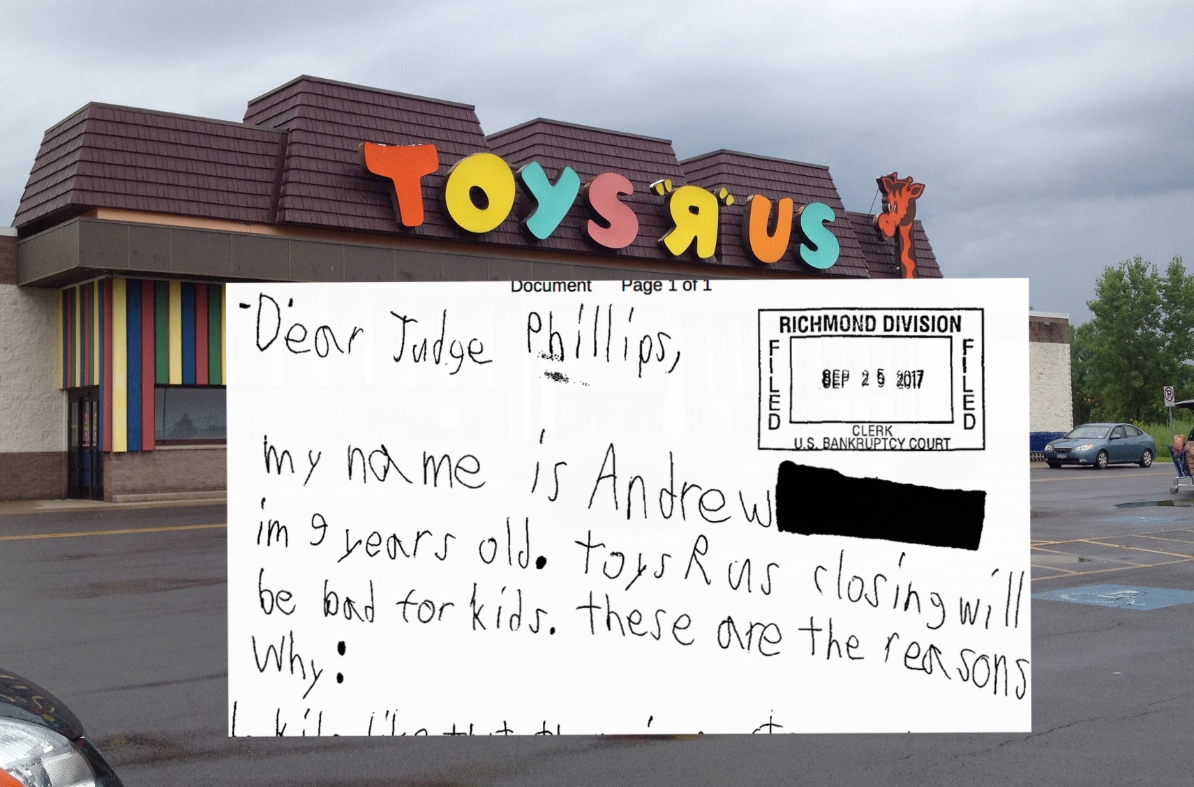 Child Makes Adorable Case In Favor Of Toys ‘R’ Us