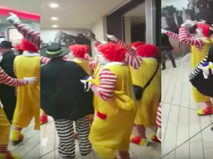 Gang Of Ronald McDonald Clowns Storms Burger King, Taunting Workers