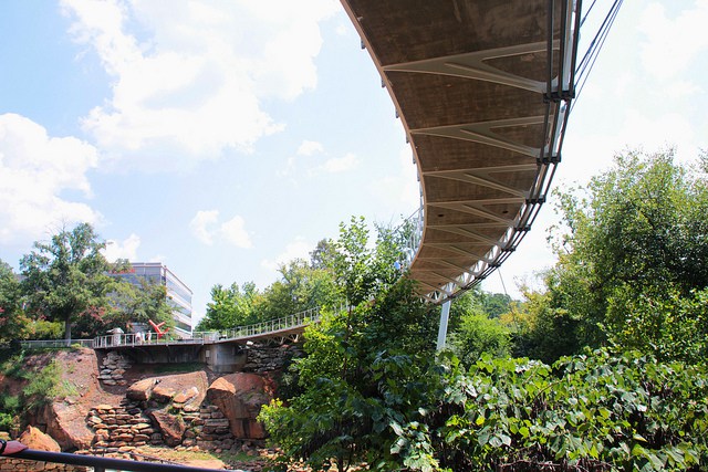 Greenville suspension bridge