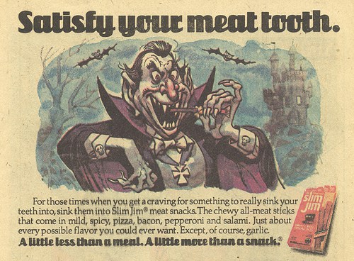 1977 Jack Davis Slim Jim ad - Dracula